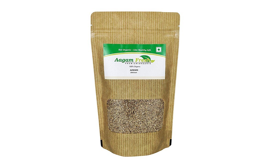 Aagam Fresh Organic Ajwain    Pack  200 grams